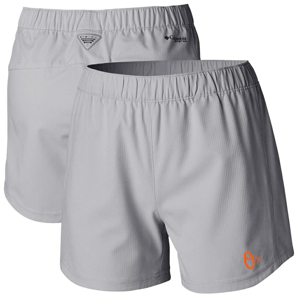 Baltimore Orioles Women's Tamiami Pull-On Shorts - Gray | Columbia