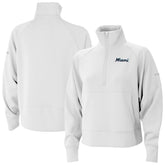 Miami Marlins Women's Wickhams Hills Raglan Omni-Wick Quarter-Zip Pullover - White | Columbia
