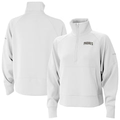 San Diego Padres Women's Wickhams Hills Raglan Omni-Wick Quarter-Zip Pullover - White | Columbia