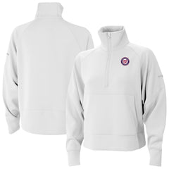 Washington Nationals Women's Wickhams Hills Raglan Omni-Wick Quarter-Zip Pullover - White | Columbia
