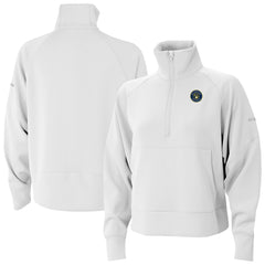 Milwaukee Brewers Women's Wickhams Hills Raglan Omni-Wick Quarter-Zip Pullover - White | Columbia