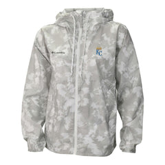 Kansas City Royals Women's Flash Challenger Full-Zip Hoodie Windbreaker Jacket - Gray/White | Columbia