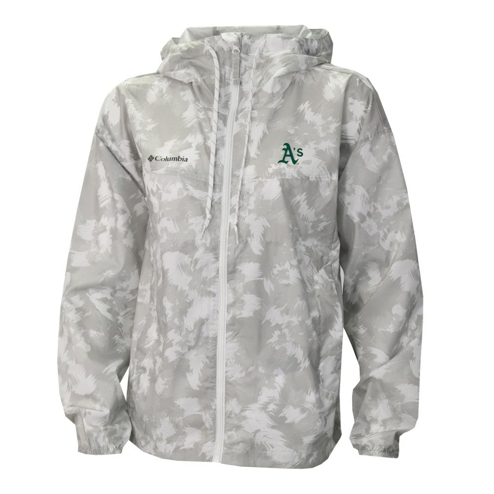 Athletics Women's Flash Challenger Full-Zip Hoodie Windbreaker Jacket - Gray/White | Columbia
