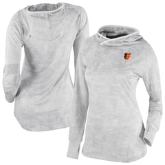 Baltimore Orioles Women's Omni-Wick Sunday Ball Raglan Pullover Hoodie - White | Columbia