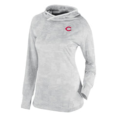 Cincinnati Reds Women's Omni-Wick Sunday Ball Raglan Pullover Hoodie - White | Columbia