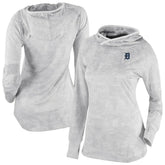 Detroit Tigers Women's Omni-Wick Sunday Ball Raglan Pullover Hoodie - White | Columbia