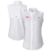 Minnesota Twins Women's Tamiami Sleeveless Shirt - White | Columbia