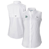 Athletics Women's Tamiami Sleeveless Shirt - White | Columbia