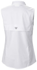 Miami Marlins Women's Tamiami Sleeveless Shirt - White | Columbia