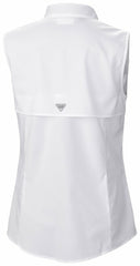 San Diego Padres Women's Tamiami Sleeveless Shirt - White | Columbia