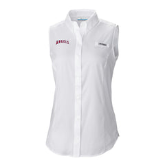 Los Angeles Angels Women's Tamiami Sleeveless Shirt - White | Columbia