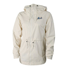 New York Mets Women's Lily Park Full-Zip Rain Jacket - Cream | Columbia