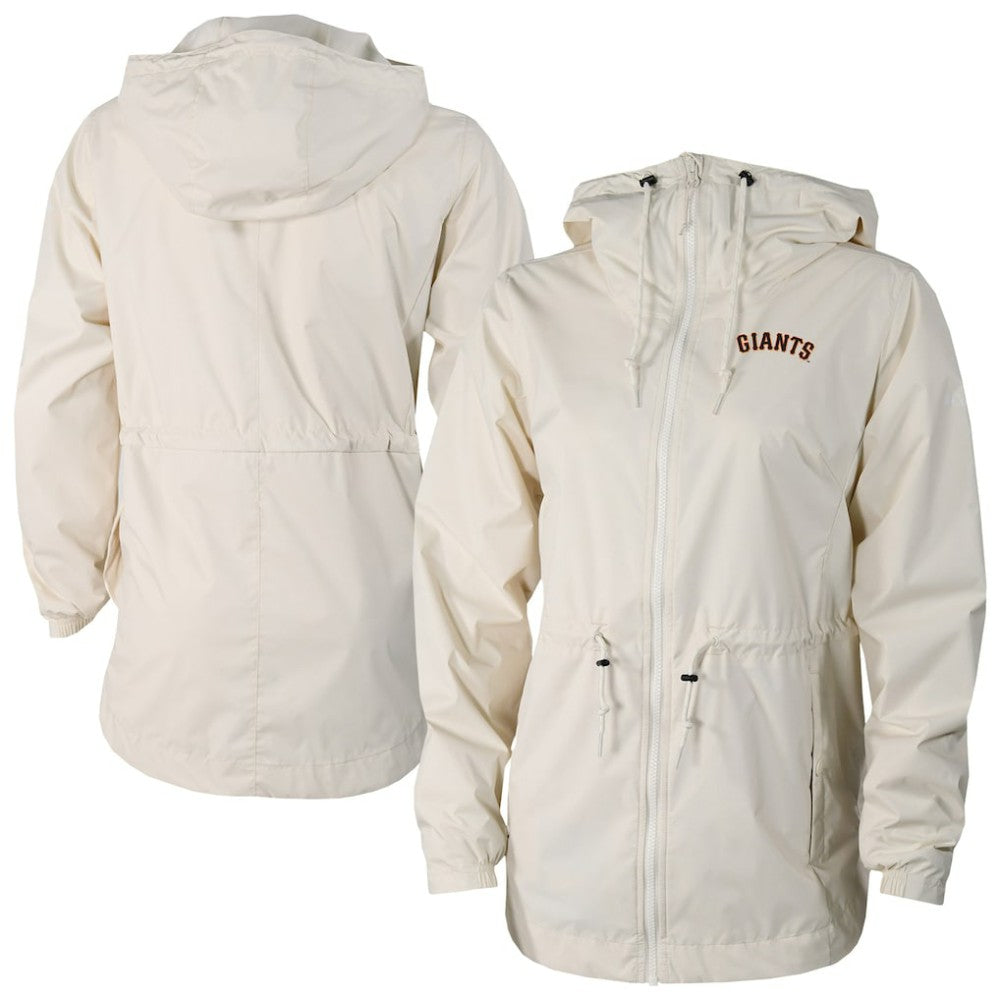 San Francisco Giants Women's Lily Park Full-Zip Rain Jacket - Cream | Columbia