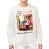 New York Mets Margaritaville License to Chill Fleece Sweatshirt - Cream