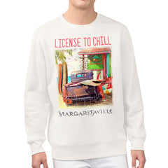Baltimore Orioles Margaritaville License to Chill Fleece Sweatshirt - Cream