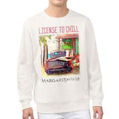 Colorado Rockies Margaritaville License to Chill Fleece Sweatshirt - Cream