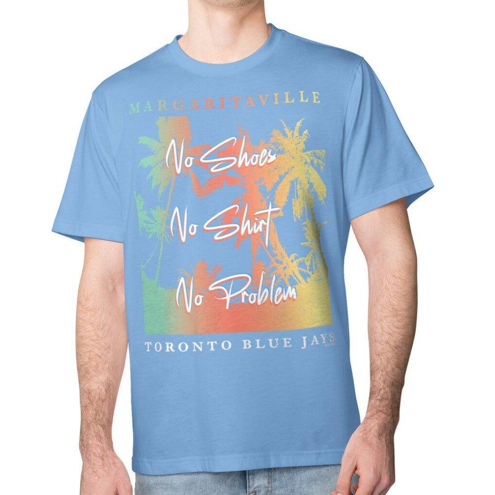 Toronto Blue Jays Margaritaville No Shirt, No Shoes, No Problem T-Shirt - Blue