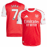 Bukayo Saka Arsenal 2025/26 Home Player Jersey - Red | Adidas discount