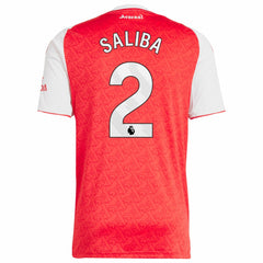 William Saliba Arsenal 2025/26 Home Replica Player Jersey - Red | Adidas on sale