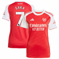 Bukayo Saka Arsenal Women's 2025/26 Home Replica Player Jersey - Red | Adidas shop