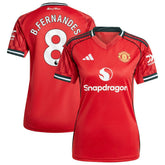 Bruno Fernandes Manchester United Women's Home 2025/26 Replica Player Jersey - Red | Adidas outlet