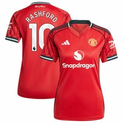 Marcus Rashford Manchester United Women's Home 2025/26 Replica Player Jersey - Red | Adidas cheap