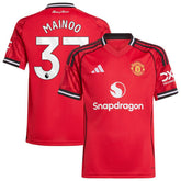 Kobbie Mainoo Manchester United Youth Home 2025/26 Replica Player Jersey - Red | Adidas for sale