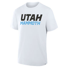 Utah Mammoth Fanatics Wordmark Legacy T-Shirt White