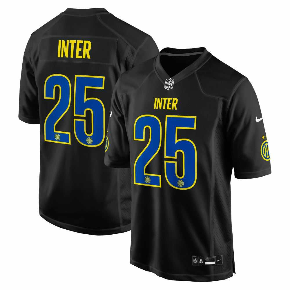 Inter Milan 2025 Soccer x NFL Game Jersey - Black | Nike discount