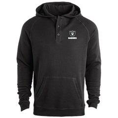 Las Vegas Raiders Dunbrooke Montana Raglan Thermal Hoodie - Black sale
