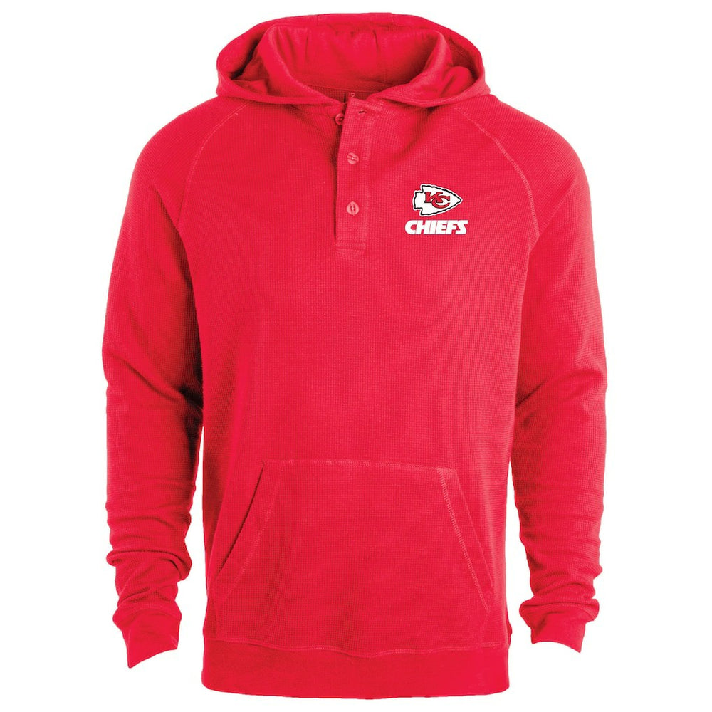 Kansas City Chiefs Dunbrooke Montana Raglan Thermal Hoodie - Red outlet