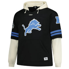 Detroit Lions '47 Big & Tall Split Zone Cornerback V-Neck Hoodie - Black online