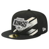 Los Angeles Kings New Era Faded Lines 59FIFTY Fitted Hat Black