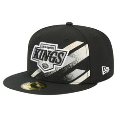 Los Angeles Kings New Era Faded Lines 59FIFTY Fitted Hat Black