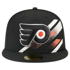 Philadelphia Flyers New Era Faded Lines 59FIFTY Fitted Hat Black