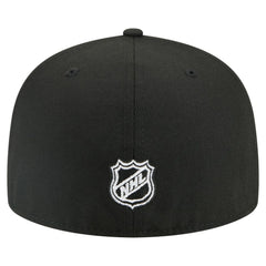 Chicago Blackhawks New Era Faded Lines 59FIFTY Fitted Hat Black
