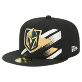 Vegas Golden Knights New Era Faded Lines 59FIFTY Fitted Hat Black