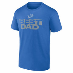 Detroit Lions Greatest Dad T-Shirt - Blue discount