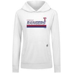 Texas Rangers Levelwear Women's Relay Breaker Pullover Hoodie - White