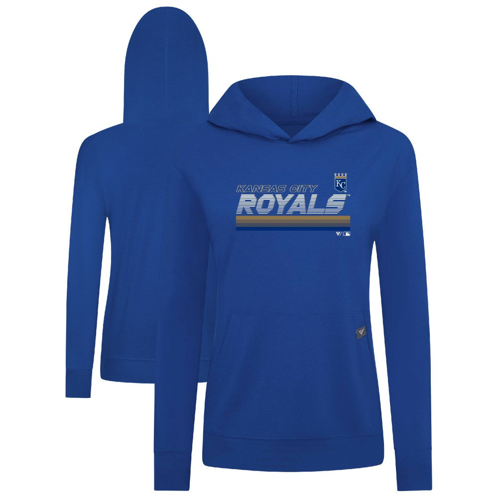Kansas City Royals Levelwear Women's Relay Breaker Pullover Hoodie - Royal