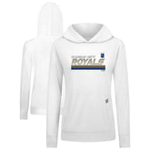 Kansas City Royals Levelwear Women's Relay Breaker Pullover Hoodie - White