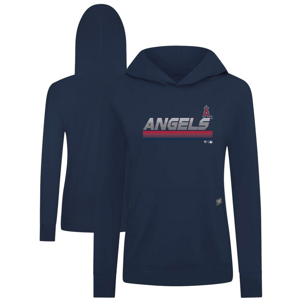 Los Angeles Angels Levelwear Women's Relay Breaker Pullover Hoodie - Navy