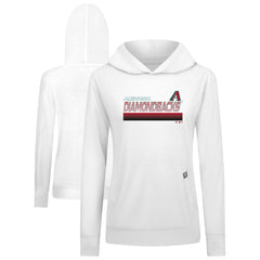 Arizona Diamondbacks Levelwear Women's Relay Breaker Pullover Hoodie - White