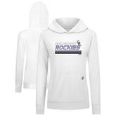 Colorado Rockies Levelwear Women's Relay Breaker Pullover Hoodie - White