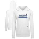 Los Angeles Dodgers Levelwear Women's Relay Breaker Pullover Hoodie - White