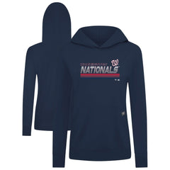 Washington Nationals Levelwear Women's Relay Breaker Pullover Hoodie - Navy
