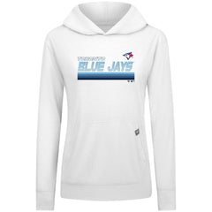 Toronto Blue Jays Levelwear Women's Relay Breaker Pullover Hoodie - White