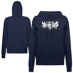 New York Yankees Levelwear Women's Adorn Retro 3D Pullover Hoodie - Navy