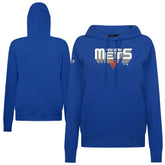 New York Mets Levelwear Women's Adorn Retro 3D Pullover Hoodie - Royal