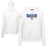 Los Angeles Dodgers Levelwear Women's Adorn Retro 3D Pullover Hoodie - White